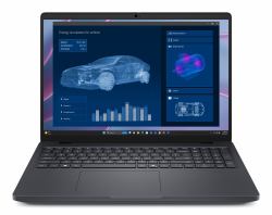DELL Pro Max 16 MC16255 Copilot+ PC AMD Ryzen AI 7 PRO PRO 350 Estación de trabajo móvil 40,6 cm [16"] Full HD+ 32 GB LPDDR5x-SDRAM 512 GB SSD NVIDIA RTX PRO 500 Blackwell Wi-Fi 7 [802.11be] Windows 11 Pro Inglés del Reino Unido Negro  - Versión UK