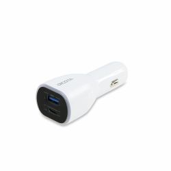 DICOTA D31932 cargador de dispositivo móvil Portátil, Smartphone, Tableta Blanco Encendedor de cigarrillos Auto 