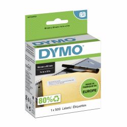 DYMO LW etiquetas auténticas multiusos/de dirección del remitente | 19 mm × 51 mm | rollo de 500 etiquetas con reverso fácil de retirar | autoadhesivas | para etiquetadoras LabelWriter 