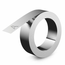 DYMO Rhino cinta de estampación no adhesiva de 12 mm x 4,80 mde aluminio 