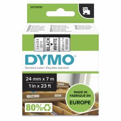 DYMO D1 etiquetas auténticas | impresión negra sobre fondo blanco | 24 mm × 7 m | etiquetas autoadhesivas para etiquetadoras LabelManager 