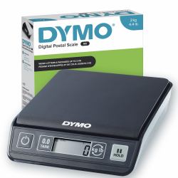 DYMO M2 Báscula digital para envíos | Báscula USB para pesaje de envíos con capacidad de 2 kg | Tamaño compacto: 18,5 cm de largo x 16,1 cm de ancho x 4,4 cm de alto 