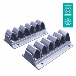 Dataflex 34.302 abrazadera para cable Plata 2 pieza[s] 