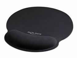 DeLOCK 12559 alfombrilla para ratón Negro 