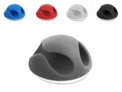 DeLOCK 18296 organizador de cables Escritorio/pared Soporte para cables Negro, Azul, Gris, Rojo, Blanco 10 pieza[s] 