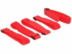 DeLOCK 18705 velcro Rojo 5 pieza[s] 