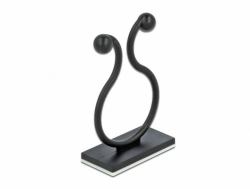 DeLOCK 60176 organizador de cables Cable hook Piso Negro 10 pieza[s] 
