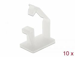 DeLOCK 60250 organizador de cables Soporte para cables Piso Blanco 10 pieza[s] 