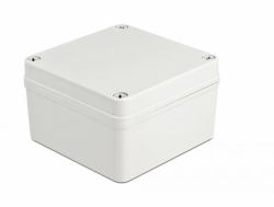 DeLOCK Carcasa de instalación IP65 impermeable 125 x 125 x 75 mm gris 