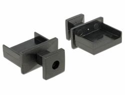 DeLOCK 64009 tapa de seguridad para enchufe USB tipo A Negro 10 pieza[s] 