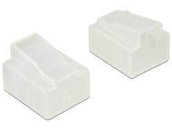 DeLOCK 64016 tapa de seguridad para enchufe RJ-45 Transparente 10 pieza[s] 