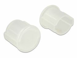 DeLOCK 64022 tapa de seguridad para enchufe BNC Transparente 10 pieza[s] 