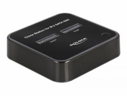 DeLOCK M.2 Estación de acoplamiento para 2 x M.2 SATA SSD con función de clonación 