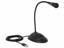DeLOCK 65871 micrófono Negro Micrófono para PC 