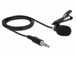 DeLOCK 66279 micrófono Negro Micrófono con pinza de enganche 