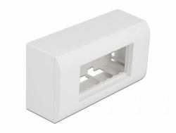 DeLOCK Carcasa de montaje en superficie para módulos Easy 45 152 x 82 mm, blanco 