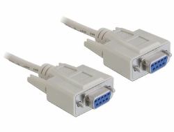 DeLOCK Cable serie RS-232 D-Sub 9 hembra a hembra de modem nulo 1,8 m 