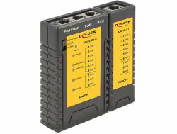 DeLOCK 86407 comprobador de cables de red Comprobador de cables de par trenzado Negro 