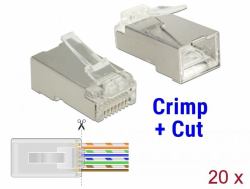 DeLOCK 86454 conector RJ-45 Transparente 