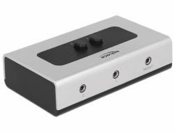 DeLOCK 87699 interruptor de sonido Negro, Gris 
