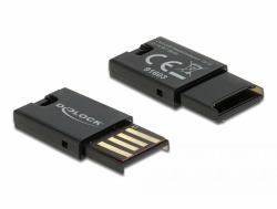 DeLOCK Lector de tarjetas USB 2.0 para tarjetas de memoria Micro SD 