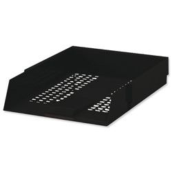 Deflecto CP043YTBLK bandeja de escritorio/organizador Poliestireno Negro 