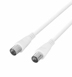 Deltaco AN-105 cable coaxial 5 m IEC Blanco 