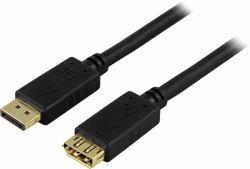 Deltaco DP-1210 cable DisplayPort 1 m Negro 