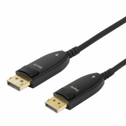 Deltaco DP-AOC10 cable DisplayPort 10 m Negro 
