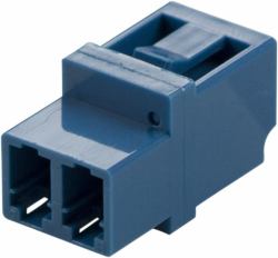 Deltaco FBP-1044 adaptador de fibra óptica LC/LC 1 pieza[s] Negro, Blanco 