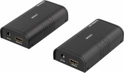 Deltaco HDMI-221 extensor audio/video Transmisor y receptor de señales AV Negro 