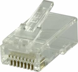 Deltaco MD-18 conector RJ45 Transparente 
