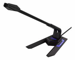 Deltaco MF-104 micrófono Negro Micrófono de superficie para mesa 