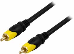 Deltaco MM-103 cable de vídeo compuesto 10 m RCA Negro 