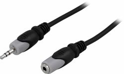 Deltaco MM-164 cable de audio 15 m 3,5mm Negro 