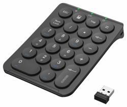 Deltaco TB-125 teclado numérico Portátil/PC RF inalámbrico Negro 