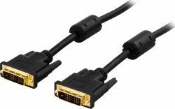 Deltaco VE011-B cable DVI 3 m DVI-D Negro 
