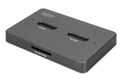 Digitus DA-71546-1 base de conexión para disco duro USB 3.2 Gen 2 [3.1 Gen 2] Type-C Negro 