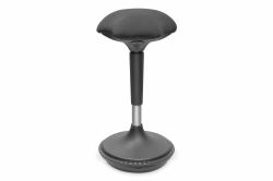 Digitus Taburete/apoyo para estar de pie ergonómico, regulable en altura con muelle neumático 