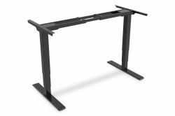 Digitus Bastidor de mesa eléctrico de altura regulable, motor doble, 3 niveles, negro 