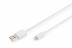 Digitus Cable de datos/carga USB-A - Lightning, certificado MFI, 2 m 