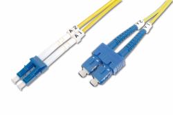 Digitus Cable de conexión modo único de fibra óptica, LC/SC 