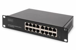 Digitus Conmutador Gigabit Ethernet de 10", 16 puertos, no gestionado 