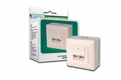 Digitus CAT 5e, Cl. D toma de corriente RJ-45 Blanco 