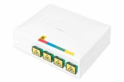 Digitus Carcasa FTTH vacía para 4 acoplamientos SC SX 