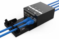 Digitus DN-93708-4 caja de conexiones de red Negro 