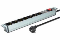 Digitus DN-95407 base múltiple 2 m 7 salidas AC Plata 