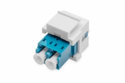Digitus Acoplamiento para cable de fibra óptica LC/LC dúplex, monomodo, módulo Keystone 
