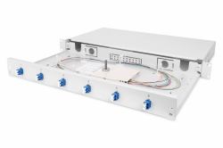 Digitus Caja de empalme de fibra óptica, equipada, LC, OS2 