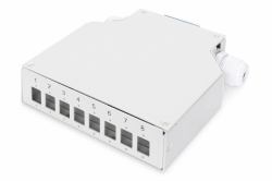 Digitus Caja de empalme de carril DIN para acopladores 8 LC/DX 